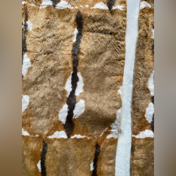 Vintage Roos Atkins Boho Animal Print Faux Fur Vest - Picture 4 of 5